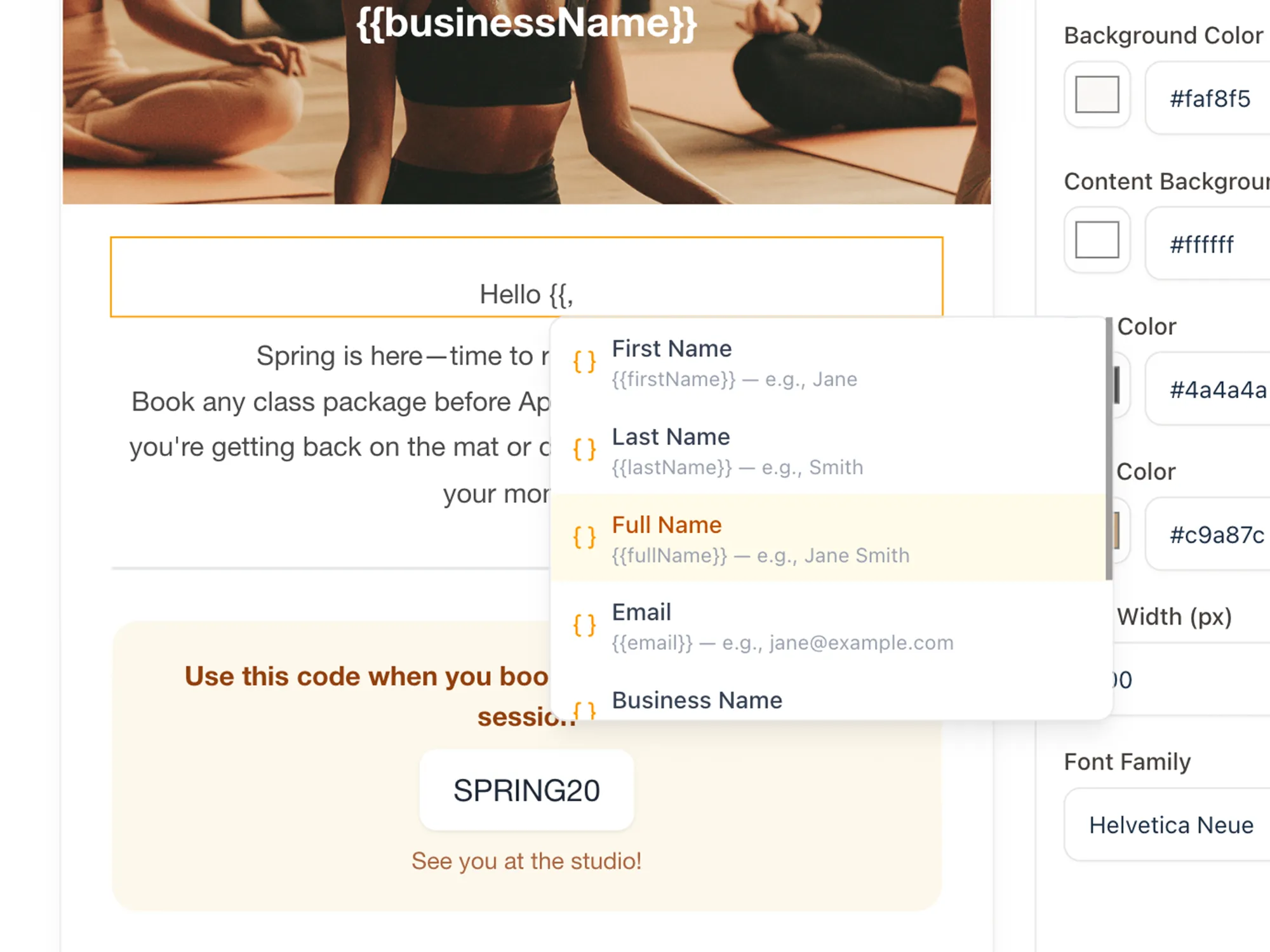 Email personalization