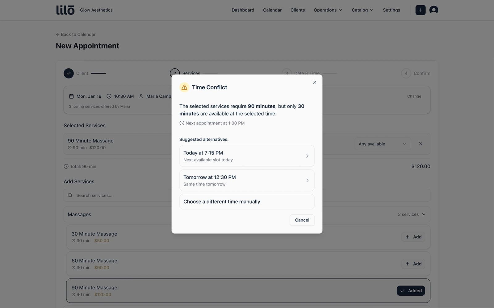 Smart Time Suggestions